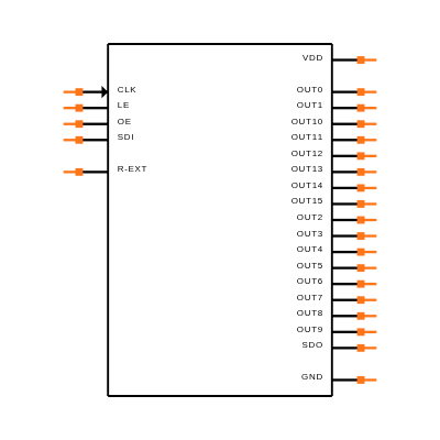 STP16CPC26PTR Symbol