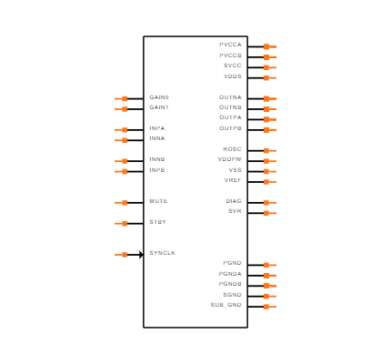 TDA7492 Symbol
