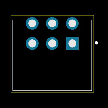 RDS6-4S-1011-3-RA-254-D Footprint