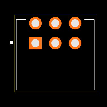 RDS6-8S-1011-1-RA-254-D Footprint