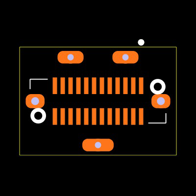 UP32-C-V-G-TH-3-P24-TR Footprint