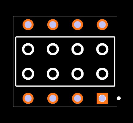BCS-104-F-D-PE Footprint