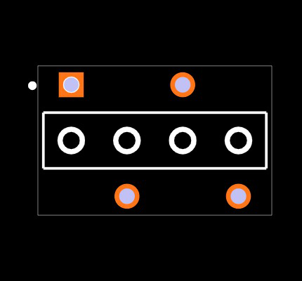 BCS-104-L-S-PE-BE Footprint