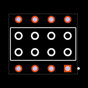 BCS-104-S-D-PE Footprint