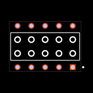BCS-105-F-D-PE Footprint