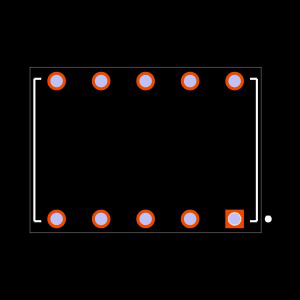 BCS-105-L-D-HE Footprint