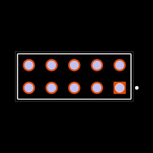 BCS-105-L-D-TE-010 Footprint