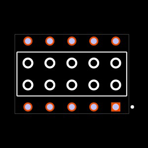 BCS-105-S-D-PE-BE Footprint
