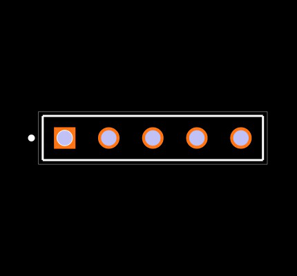 BCS-105-T-S-TE Footprint