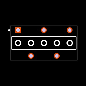 BCS-105-TM-S-PE-BE Footprint