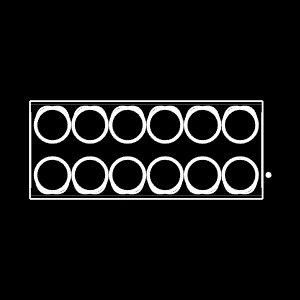 BCS-106-F-D-DE Footprint