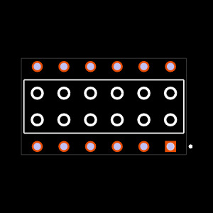 BCS-106-F-D-PE Footprint