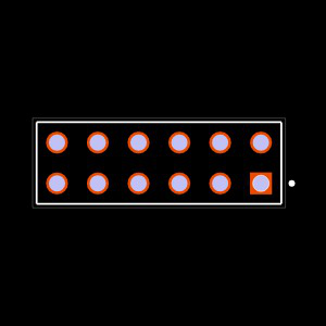BCS-106-H-D-TE Footprint