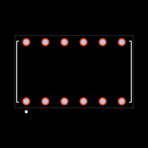 BCS-106-L-S-HE Footprint