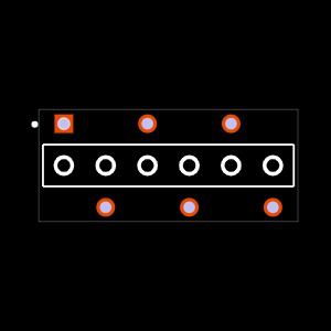 BCS-106-L-S-PE Footprint