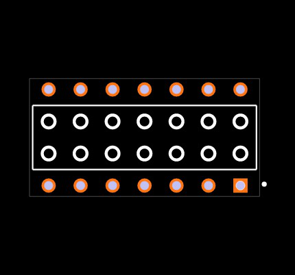 BCS-107-F-D-PE Footprint
