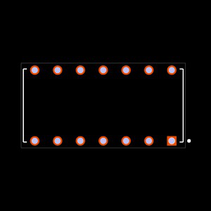 BCS-107-S-D-HE Footprint
