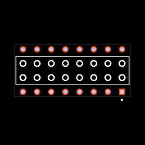 BCS-108-H-D-PE Footprint