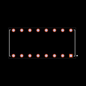BCS-108-L-D-HE Footprint