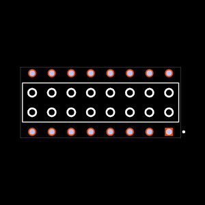 BCS-108-S-D-PE-BE Footprint