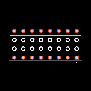 BCS-108-T-D-PE Footprint