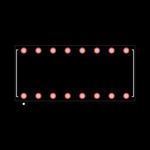 BCS-108-T-S-HE Footprint