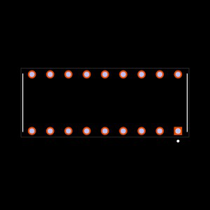 BCS-109-LM-D-HE Footprint
