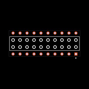 BCS-110-S-D-PE Footprint