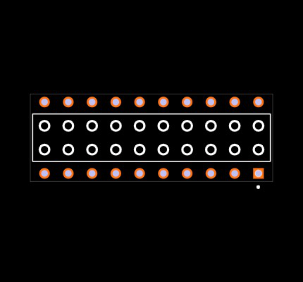 BCS-110-T-D-PE Footprint