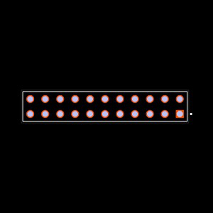 BCS-111-H-D-TE-018 Footprint