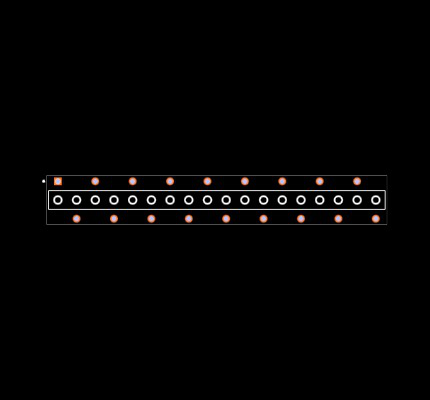 BCS-118-L-S-PE-BE Footprint