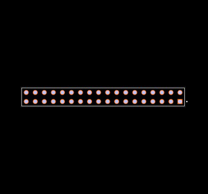 BCS-118-S-D-TE Footprint