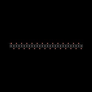 BCS-128-L-S-PE-BE Footprint