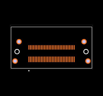 BSH-030-01-F-D-RA-WT Footprint