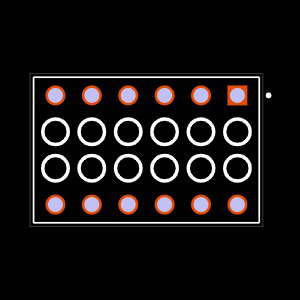BSW-106-24-G-D Footprint
