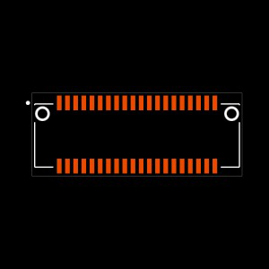 BTE-020-01-C-D-FL-LC Footprint