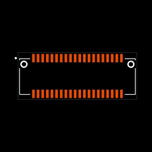 BTE-020-01-L-D-A-FL Footprint