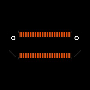 BTH-030-03-H-D-A Footprint