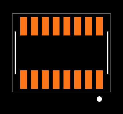 CLE-108-01-G-DV-K Footprint