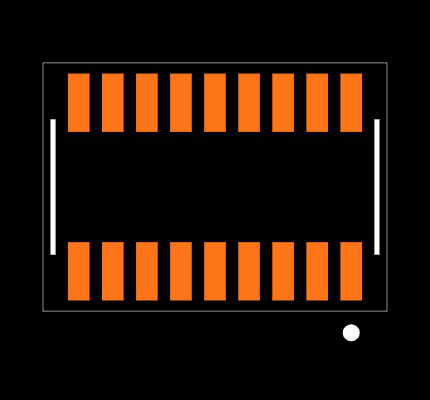 CLE-109-01-G-DV-K Footprint