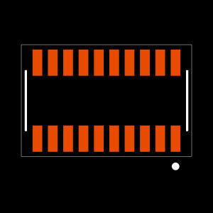 CLE-110-01-F-DV Footprint