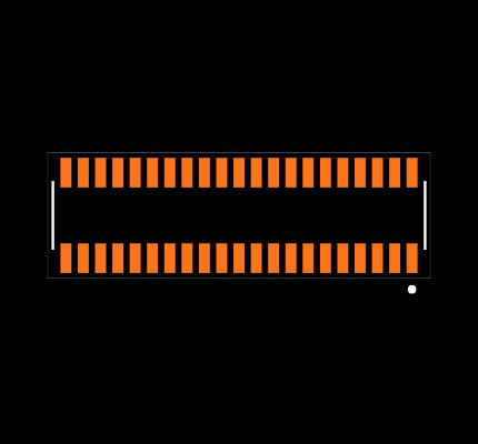 CLE-121-01-G-DV-P-TR Footprint