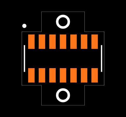 CLM-107-02-FM-D-PA Footprint