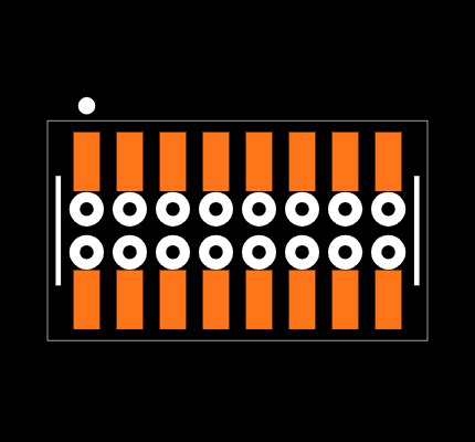 CLM-108-02-F-D-BE Footprint