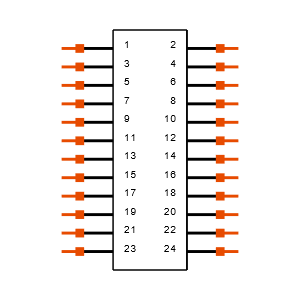 CLM-112-02-L-D-K-TR Symbol