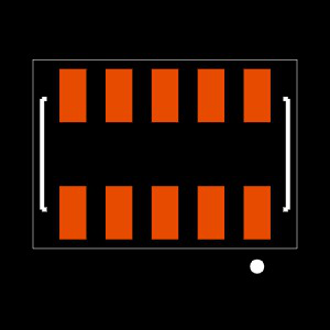 CLP-105-02-FM-D Footprint