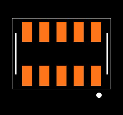 CLP-105-02-S-D-BE-P-TR Footprint