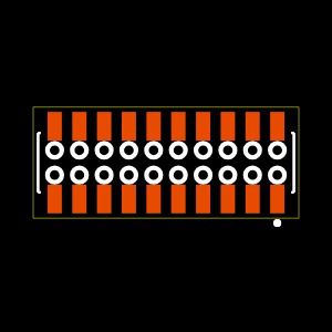 CLP-110-02-F-D-BE Footprint
