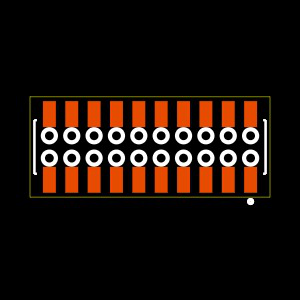 CLP-110-02-F-D-BE-K-TR Footprint