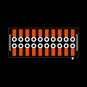 CLP-110-02-G-D-BE Footprint